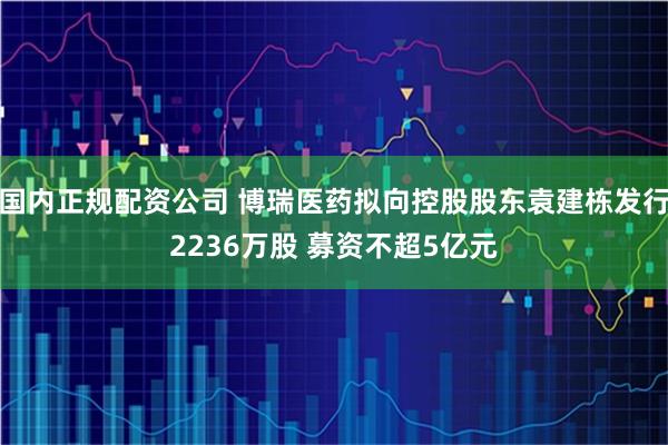 国内正规配资公司 博瑞医药拟向控股股东袁建栋发行2236万股 募资不超5亿元